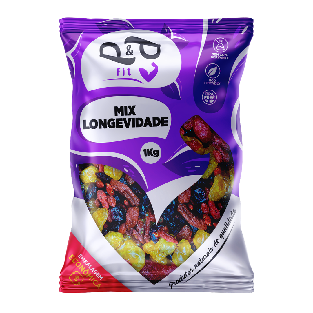 Mix P&P Longevidade -BlueBerry Cranberry GojiBerry GoldenBerry Berries Premium
