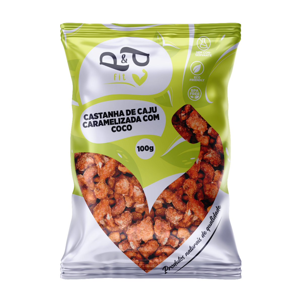 Castanha de Caju Caramelizada com Coco - P&P