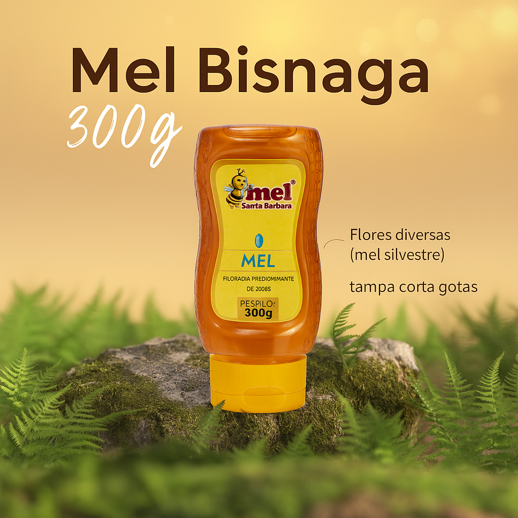 Mel Puro Bisnaga  Mel Santa Bárbara | Florada Silvestre  | Tampa Corta-Gotas
