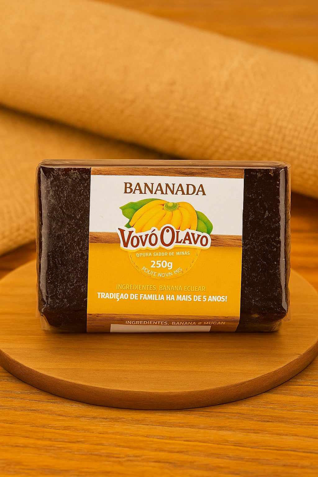 Bananada Vovô Olavo  Barra | Tradição de Minas em Cada Fatia