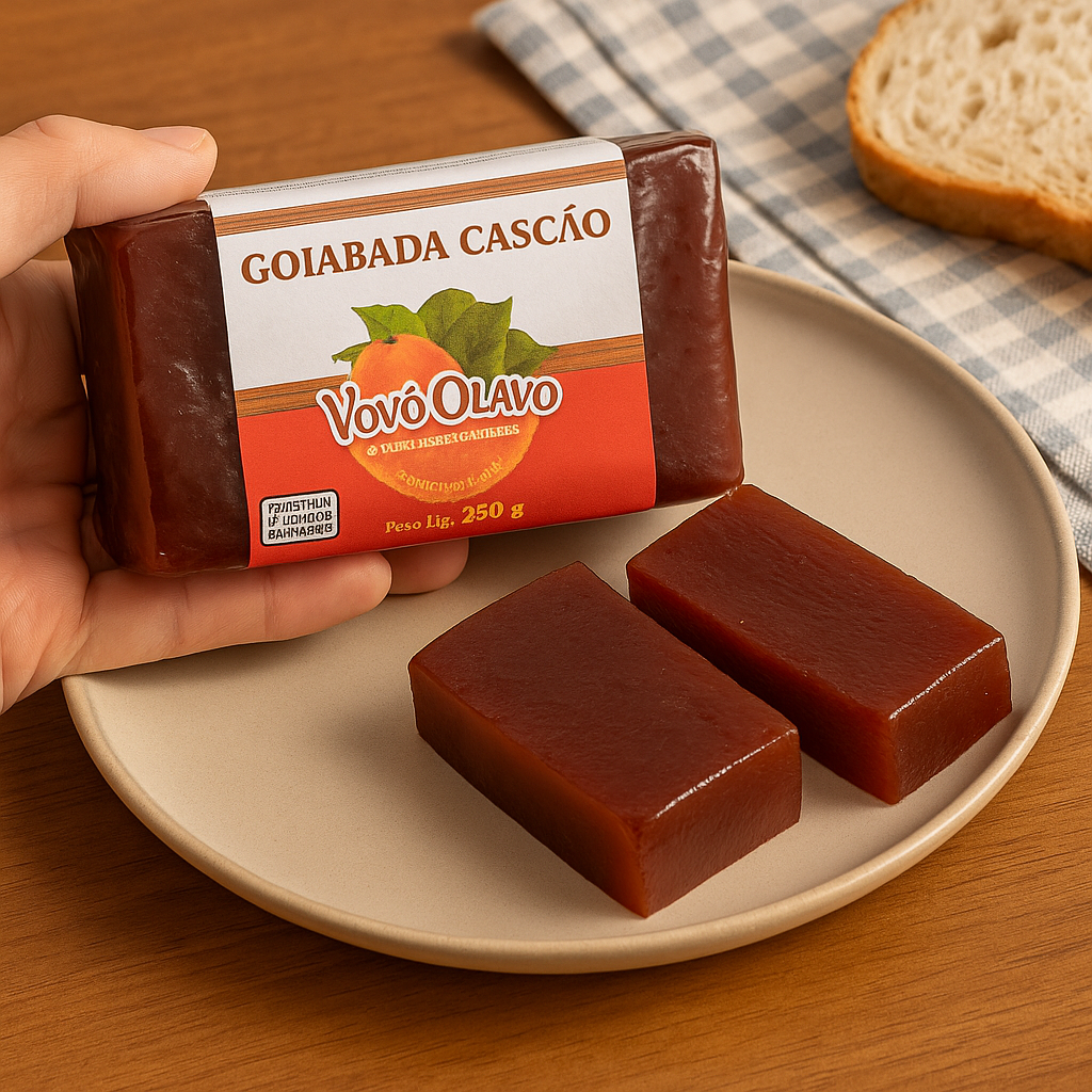 Goiabada Cascão Vovô Olavo  Sabor Tradicional de Minas | 100% Artesanal