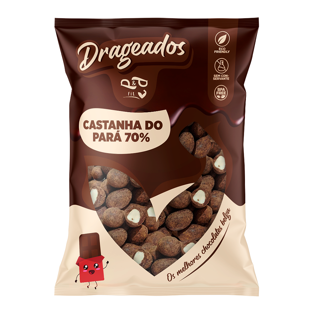 70% Chocolate Dragee with Brazil Nut – P&P